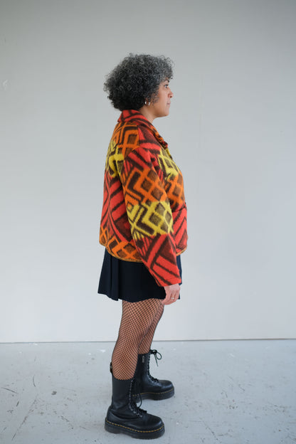Nyssa ~ Reworked Vintage Blanket Jacket - M/L