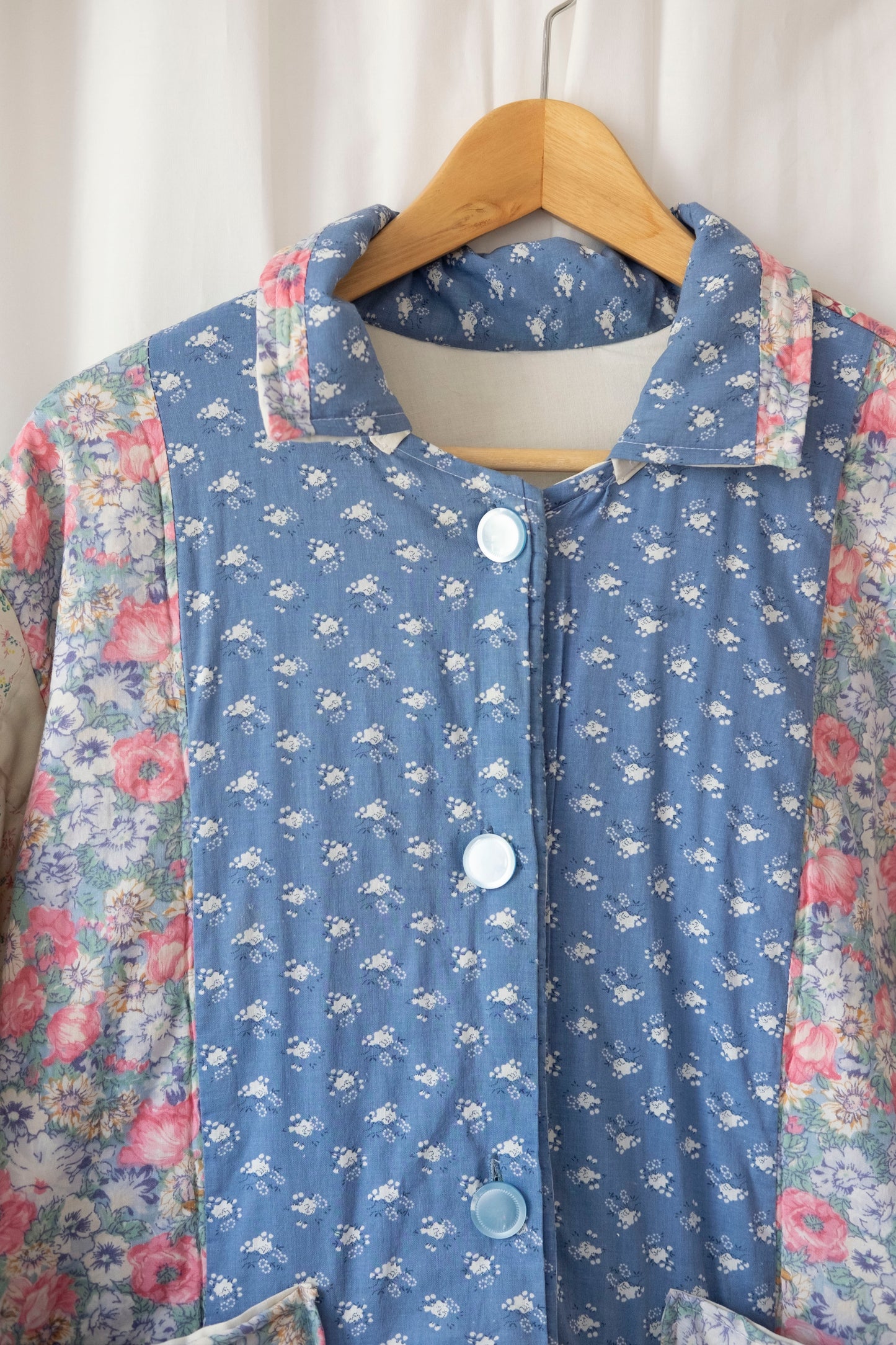 Poppy ~ Reworked Patchwork Quilt Jacket - S