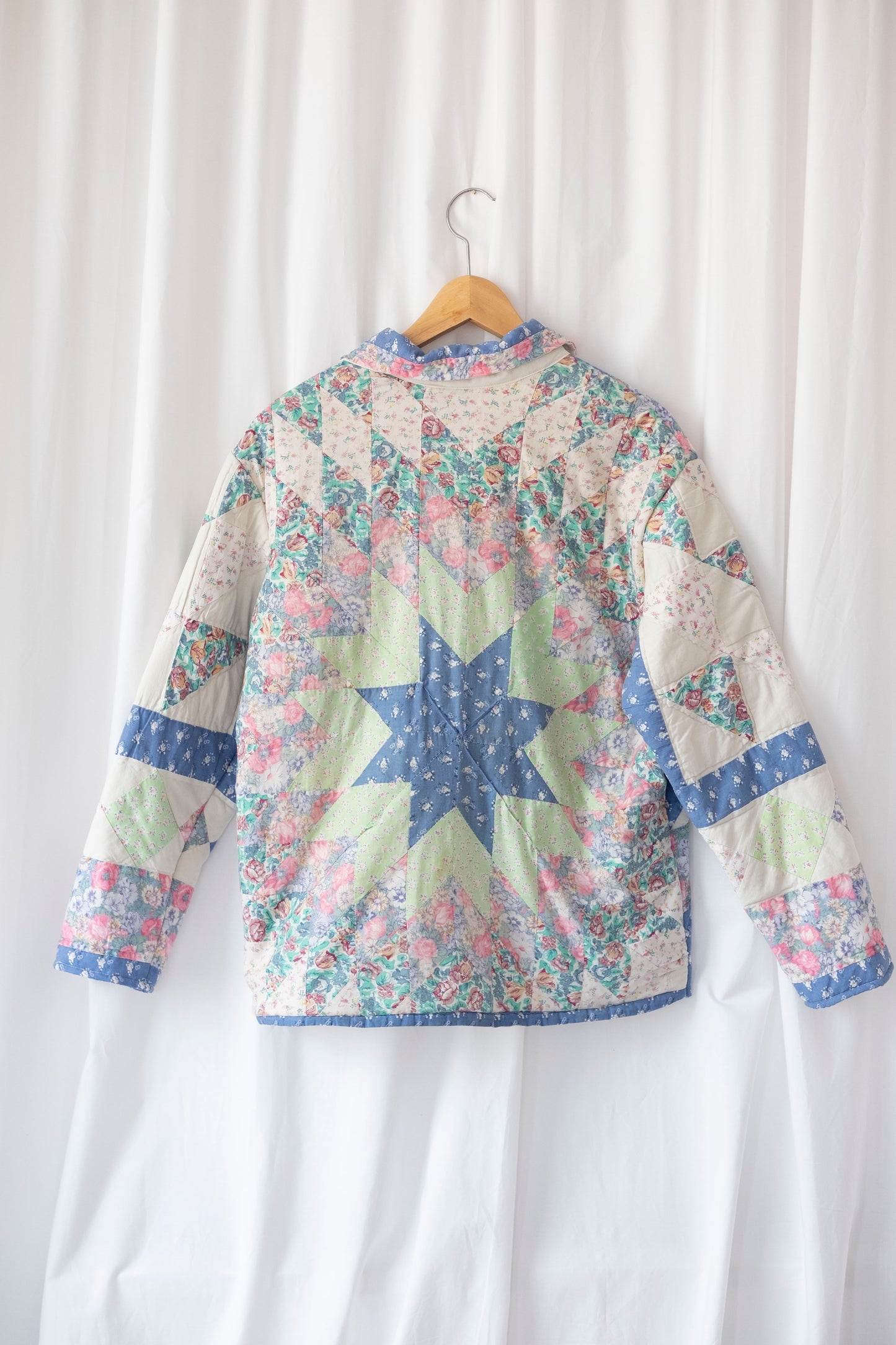 Poppy ~ Reworked Patchwork Quilt Jacket - S