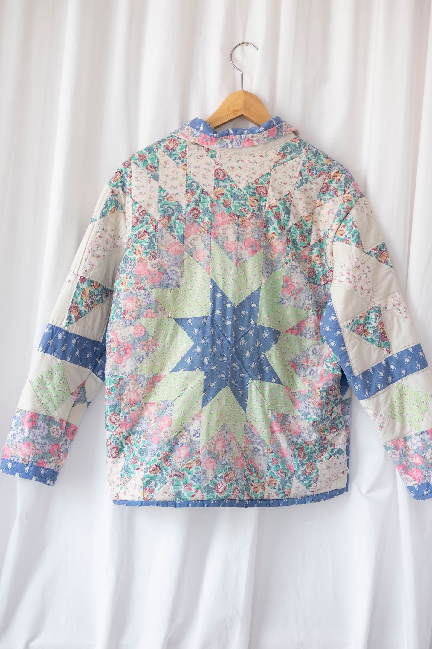 Poppy ~ Reworked Patchwork Quilt Jacket - S