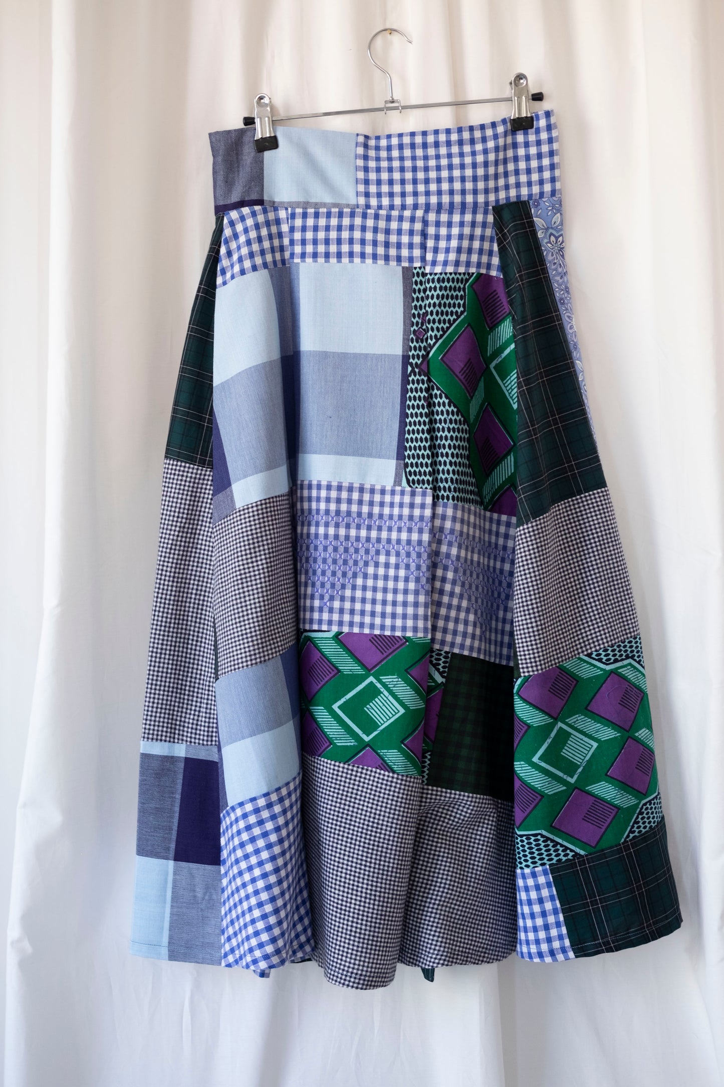 Grace ~ Patchwork Midi Skirt - 8/10