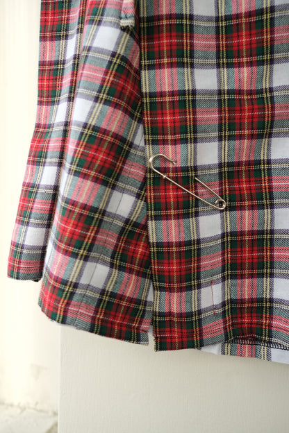 Pine ~ Tartan Pleat Midi Skirt - 12