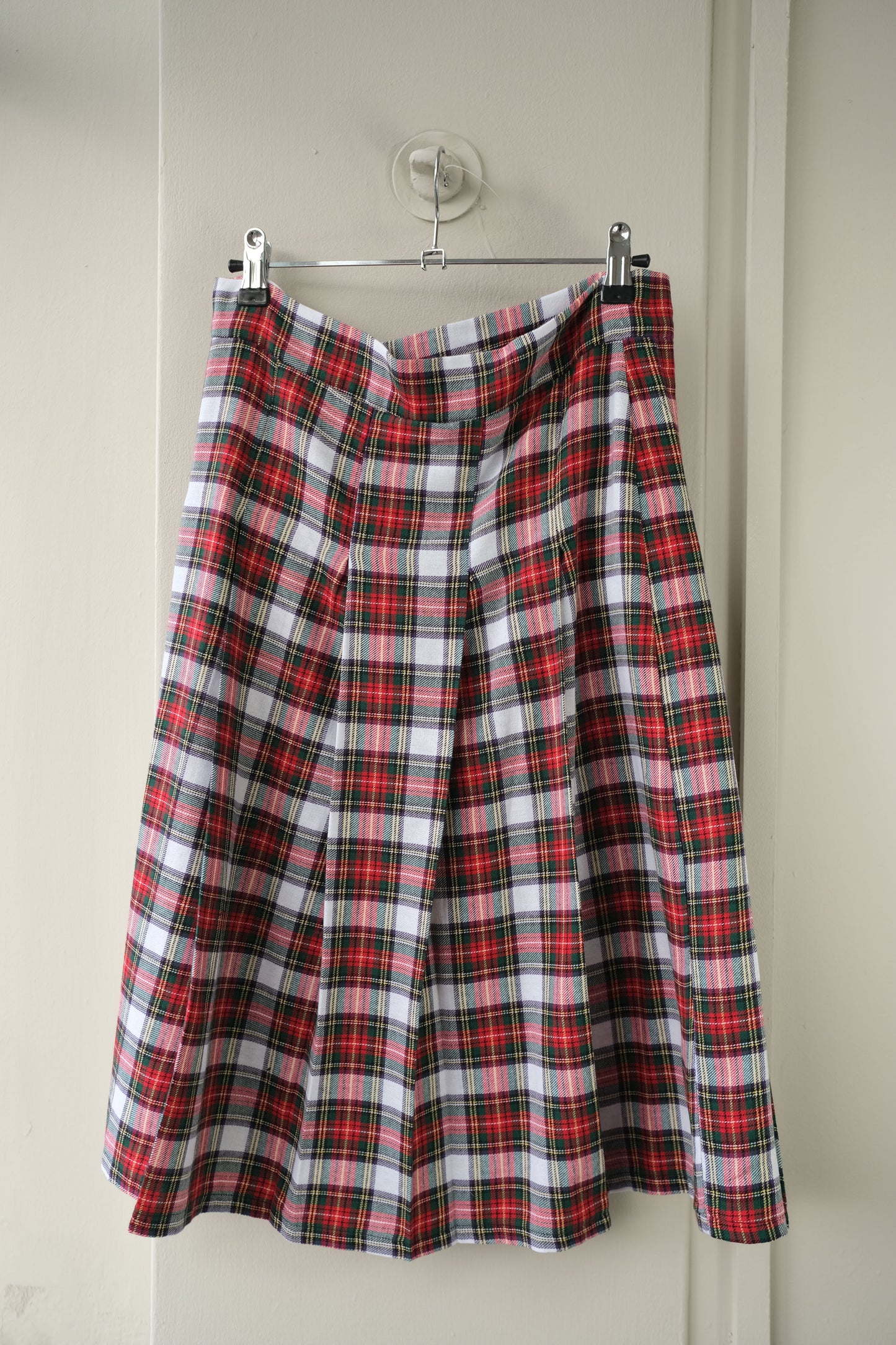 Pine ~ Tartan Pleat Midi Skirt - 12