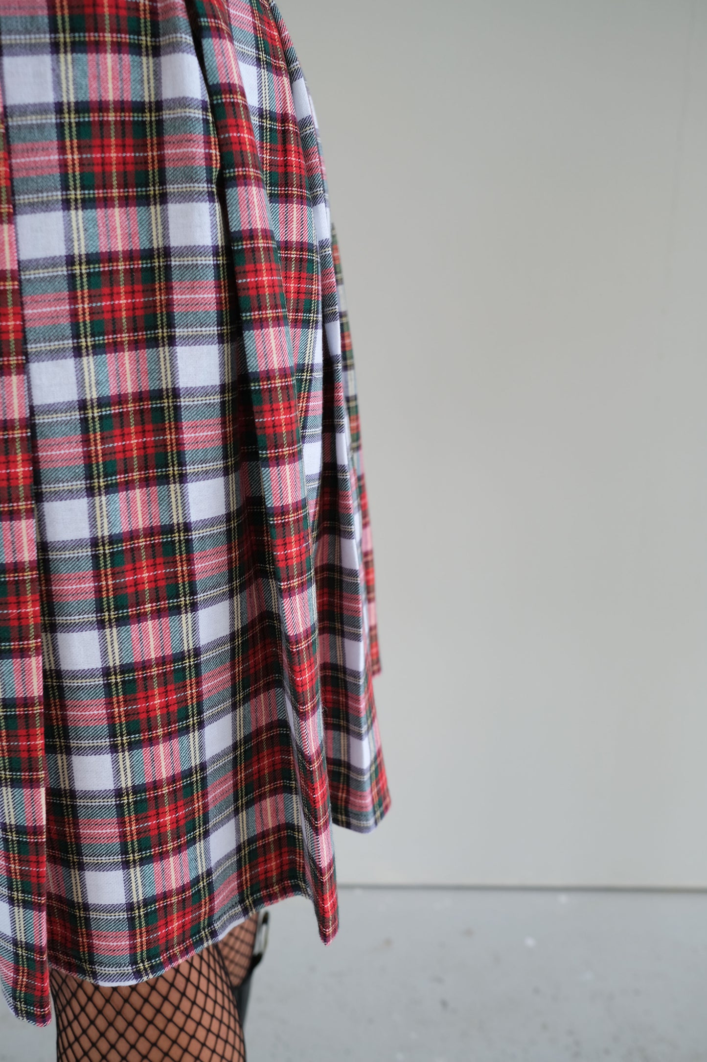 Pine ~ Tartan Pleat Midi Skirt - 12