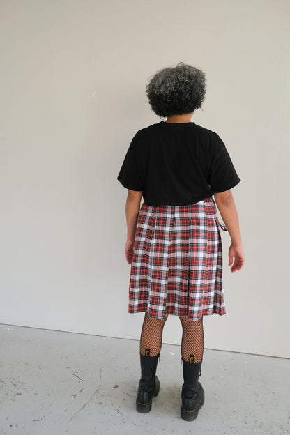 Pine ~ Tartan Pleat Midi Skirt - 12