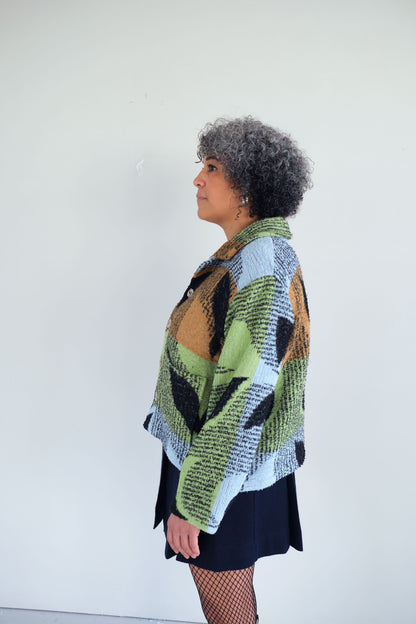 Pyrus ~ Reworked Vintage Blanket Jacket - M/L
