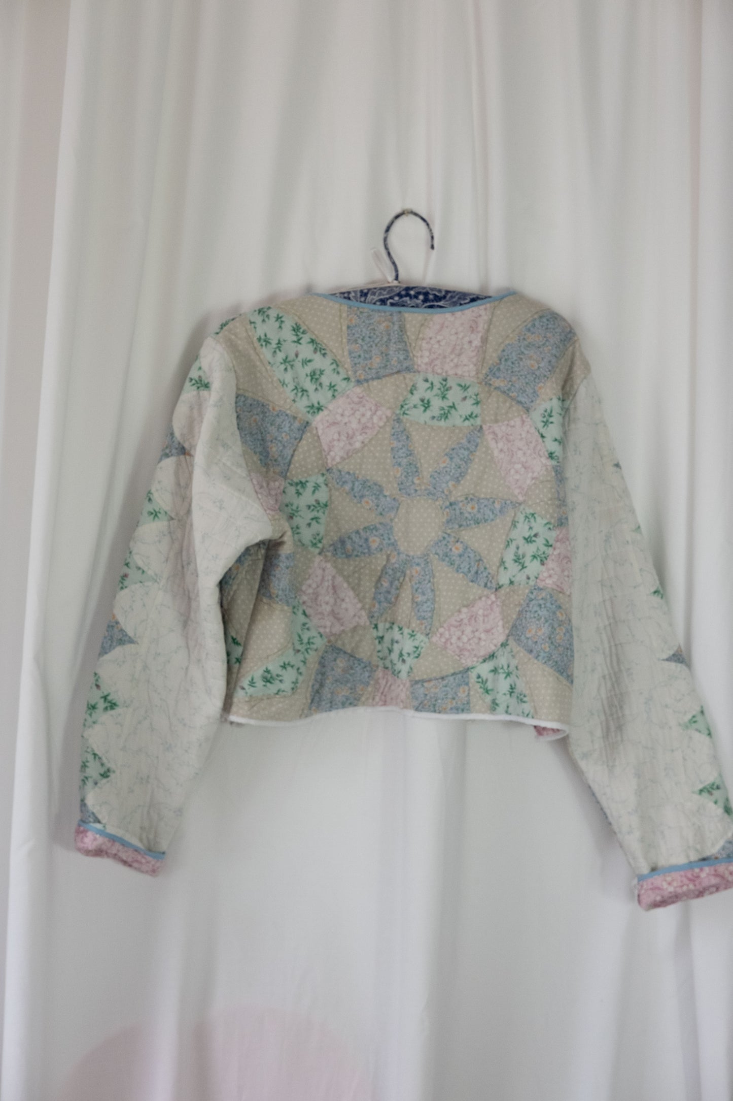 Heather ~ Remade Vintage Patchwork Quilt Cropped Jacket  ~ S/M