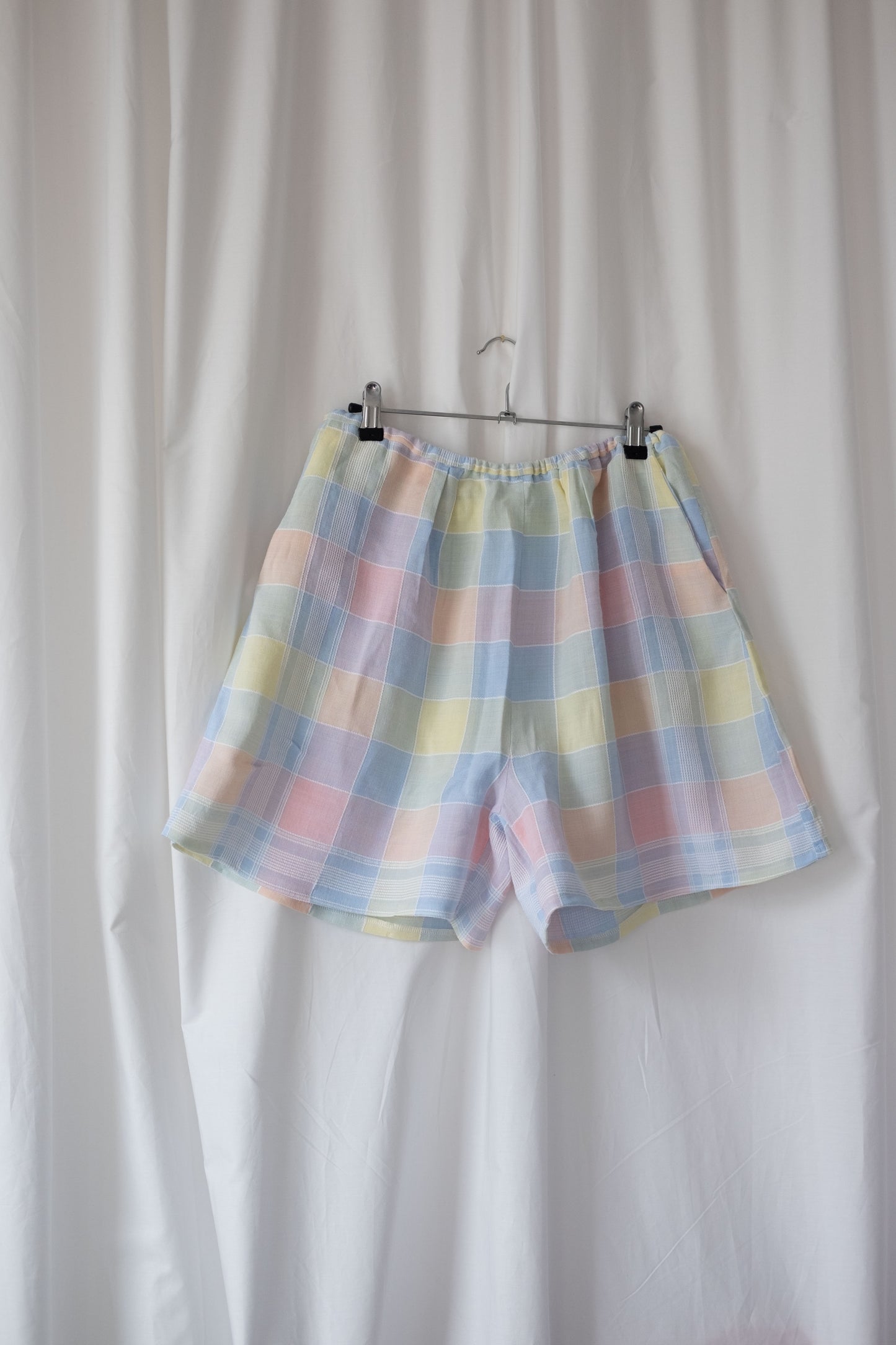 Erin Pastel Check Reimagined Shorts ~ L