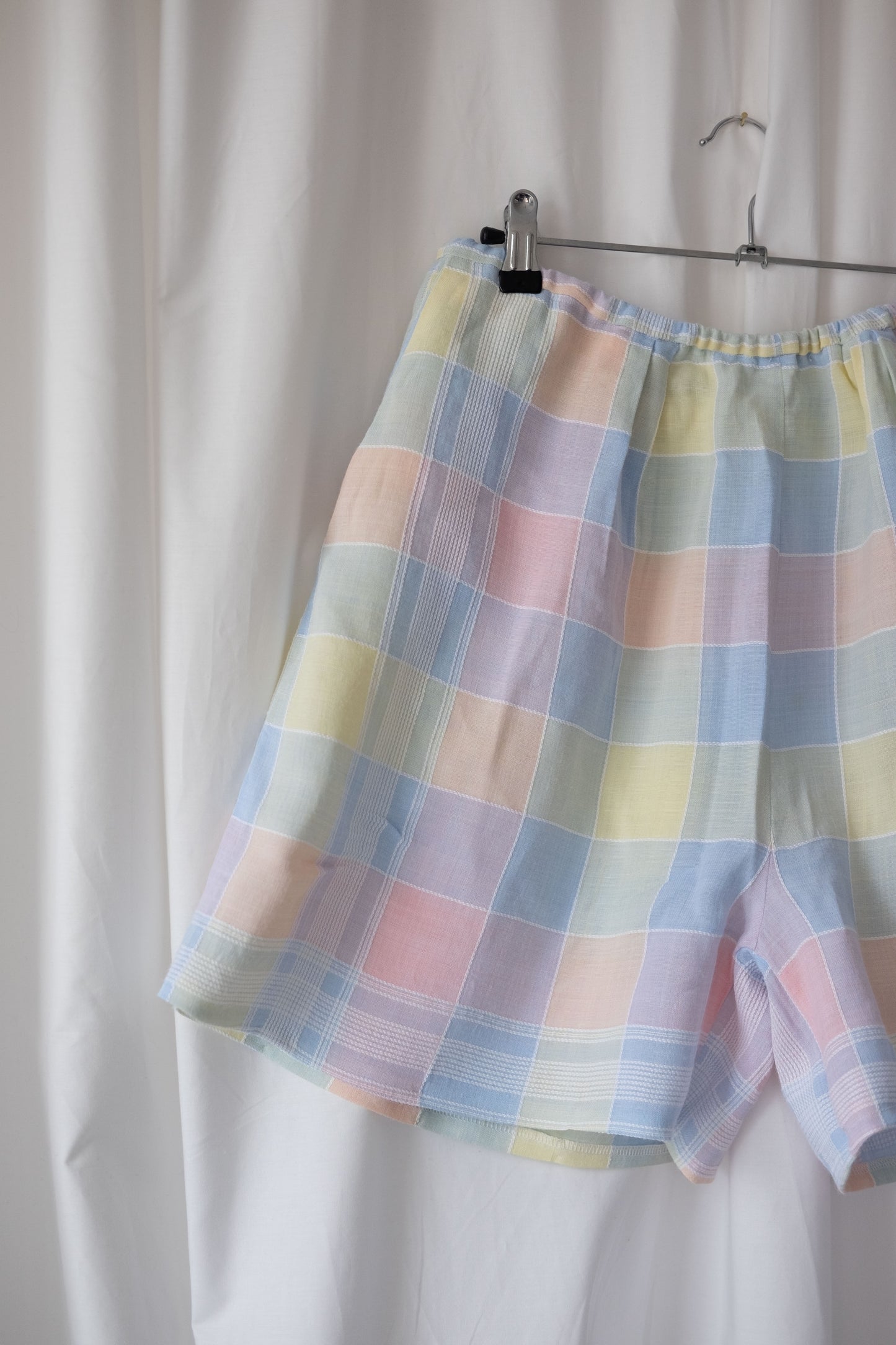 Erin Pastel Check Reimagined Shorts ~ L