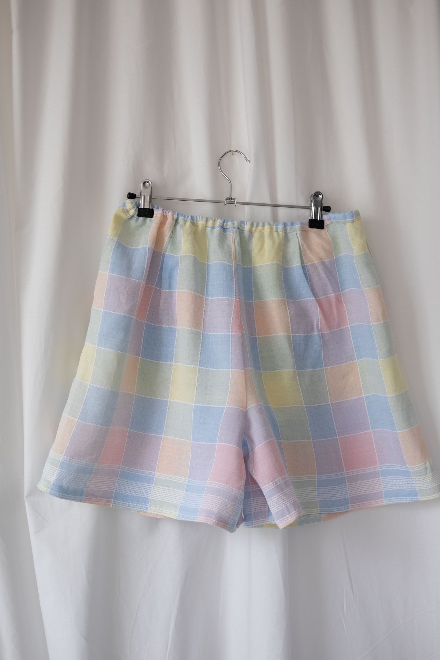 Erin Pastel Check Reimagined Shorts ~ L