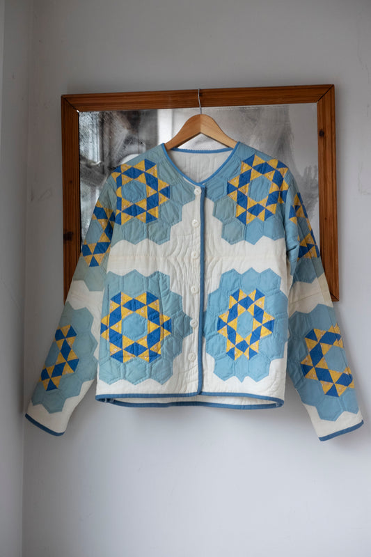 Seren ~ Reworked Patchwork Quilt Jacket - S/M