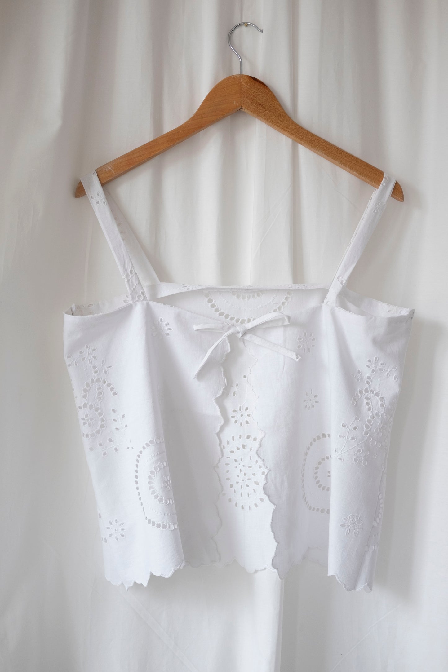 Jasmin ~ Reworked Linen Tie Cami - S/M