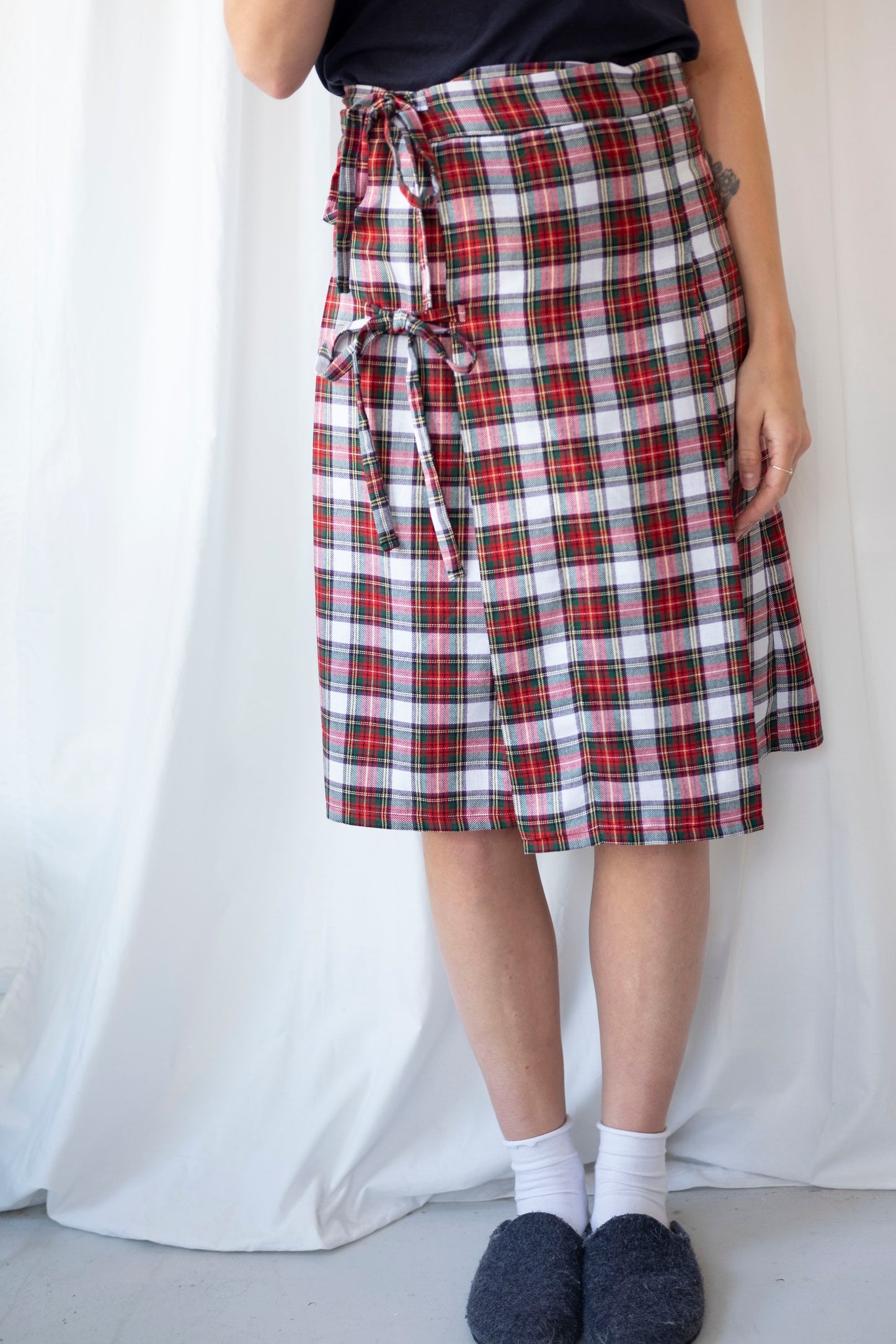 Dionne ~ Tartan Pleat Midi Skirt - 12