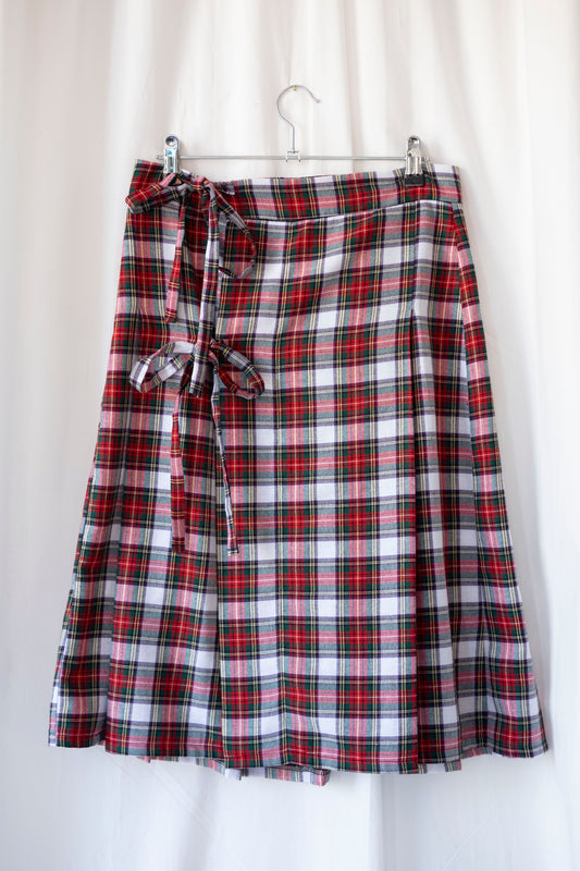 Dionne ~ Tartan Pleat Midi Skirt - 12