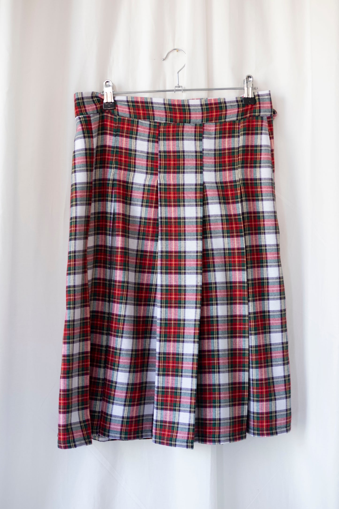 Dionne ~ Tartan Pleat Midi Skirt - 12