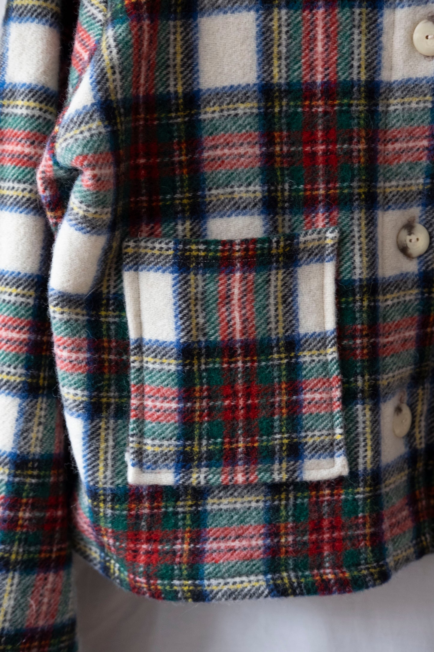 Ailis ~ Reworked Tartan Wool Jacket - M