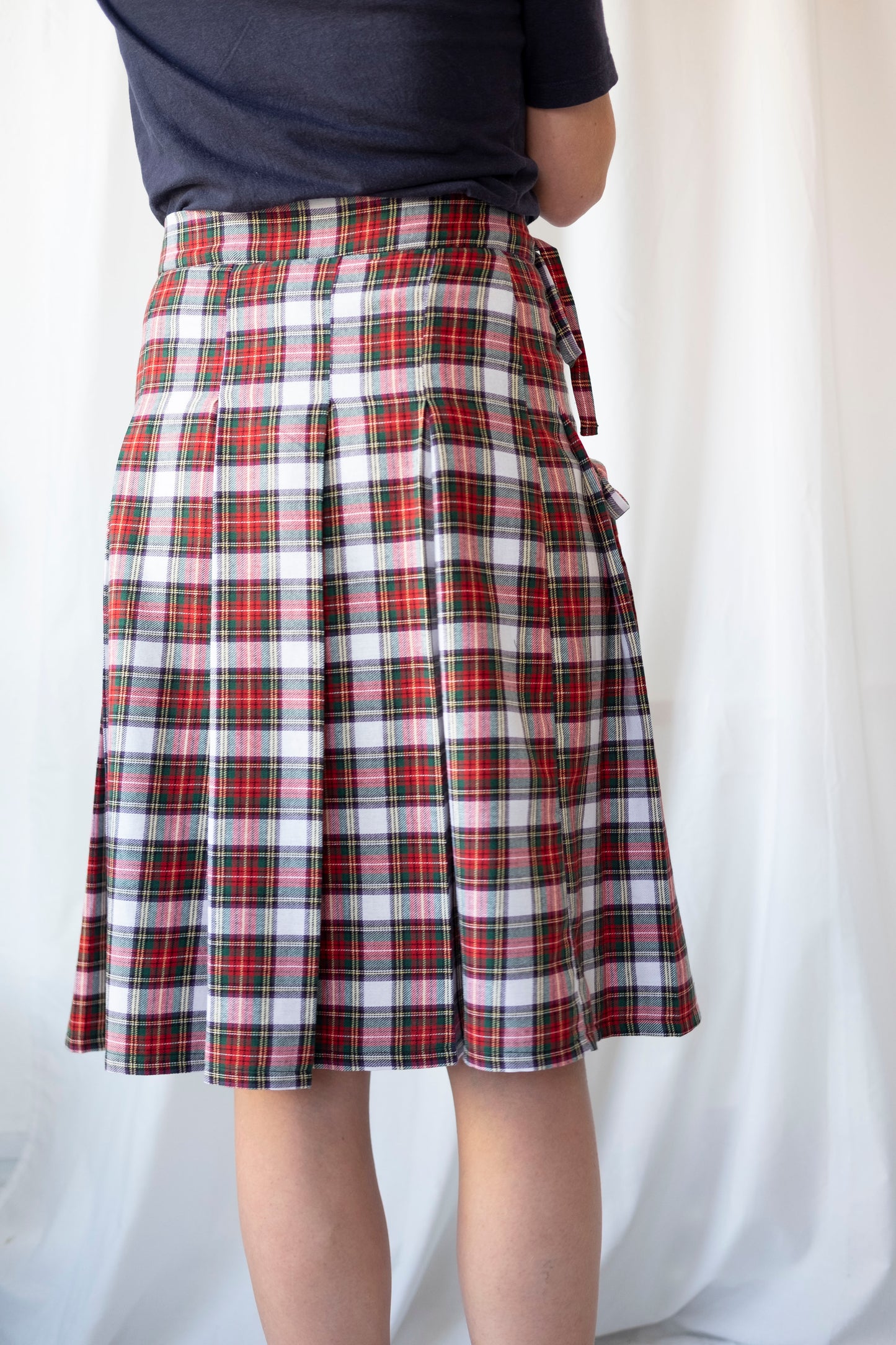 Dionne ~ Tartan Pleat Midi Skirt - 12