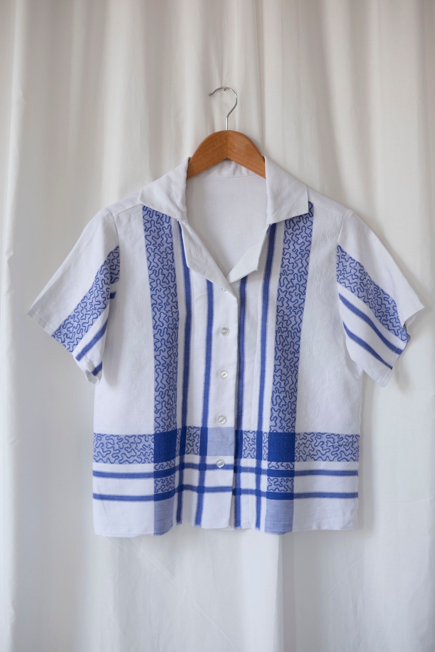 Hockney ~ Reworked Vintage Cotton Shirt - S