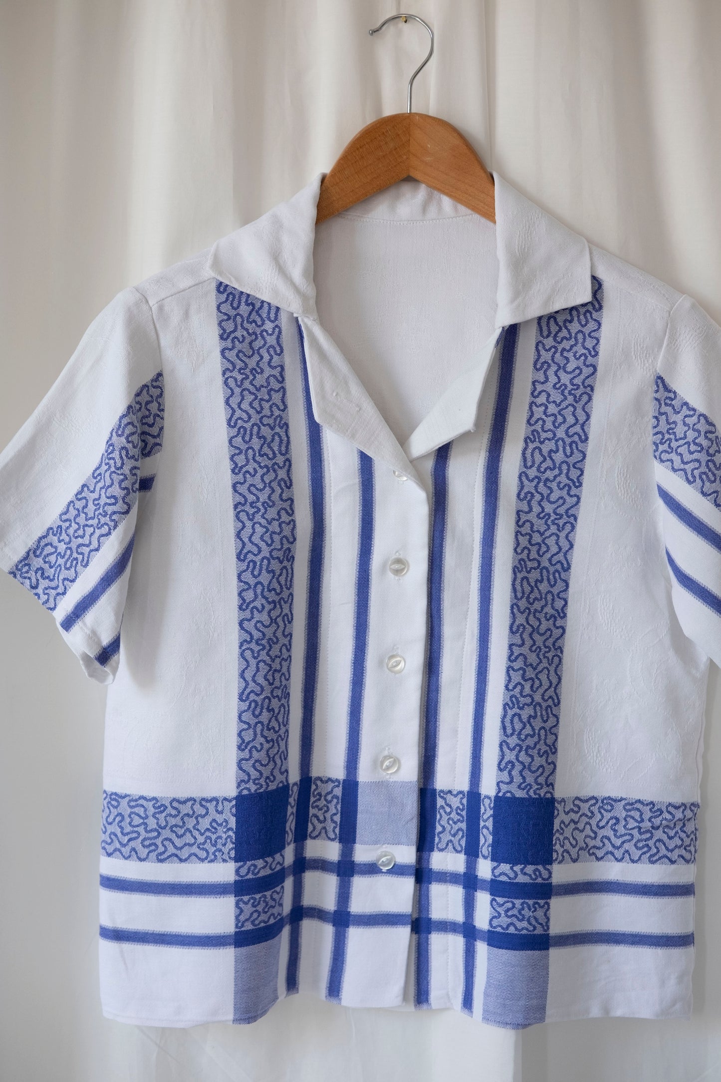 Hockney ~ Reworked Vintage Cotton Shirt - S