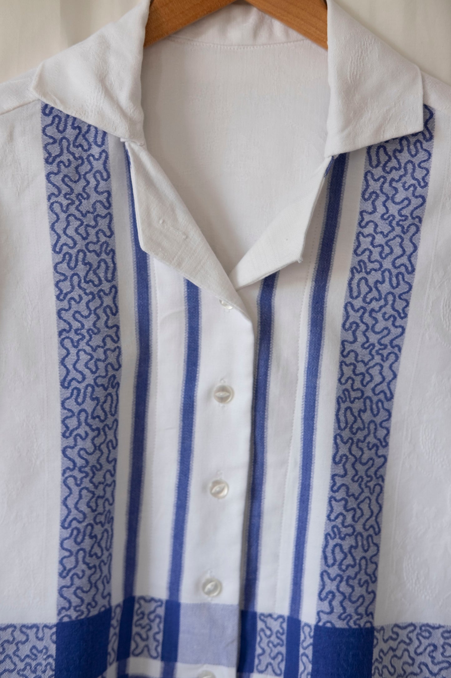 Hockney ~ Reworked Vintage Cotton Shirt - S